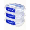 Recipiente retangular Sistema Plastics 881523 0,18L transparente 88mm