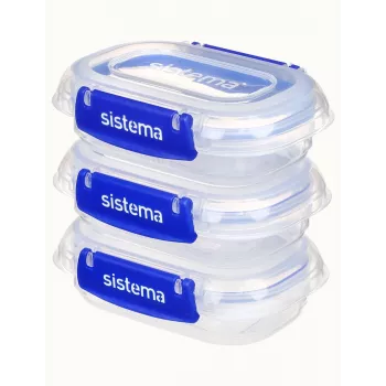 Recipiente retangular Sistema Plastics 881523 0,18L transparente 88mm