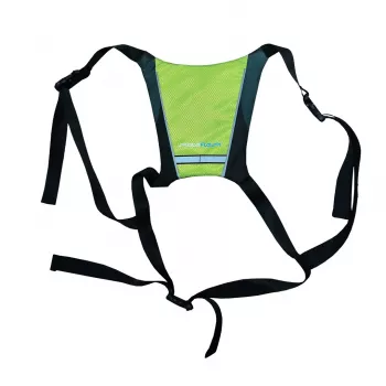 Colete refletor de segurança Skateflash preto verde nylon tamanho único bicicleta
