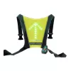 Colete refletor de segurança Skateflash preto verde nylon tamanho único bicicleta