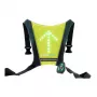 Colete refletor de segurança Skateflash preto verde nylon tamanho único bicicleta