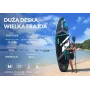 Prancha de stand-up paddle insuflável SKATINGER Grey desportiva 350x89x15 cm