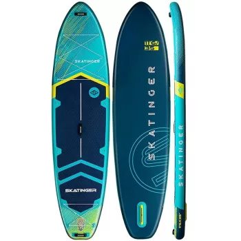 SKATINGER Prana Light Blue Prancha de SUP insuflável 350x89x15 Yoga