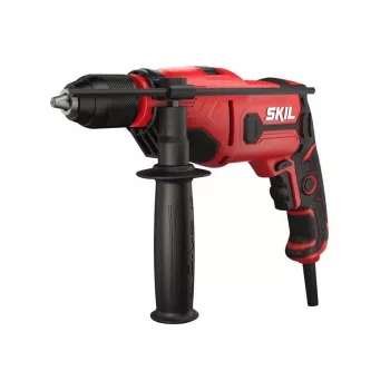Berbequim de percussão SKIL 6725AA 710W com bucha de aperto rápido, velocidade variável, rotação direita/esquerda, punho auxiliar e limitador de profundidade