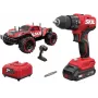 Berbequim de percussão e aparafusadora SKIL + carro RC, 1x2Ah 18V
