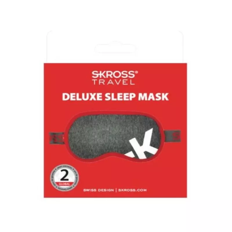 Skross Deluxe máscara de dormir cinzento escuro