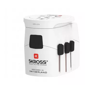Adaptador de viagem SKROSS Pro Light Branco