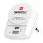 SKROSS Pro+ USB AC30PD adaptador de viagem mundial com 30W USB-C PD e USB-A