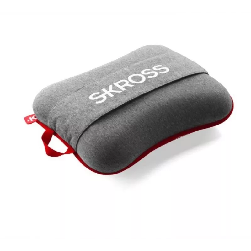 Skross Almofada de viagem Vermelho - Almofada de pescoço insuflável para viagens de avião