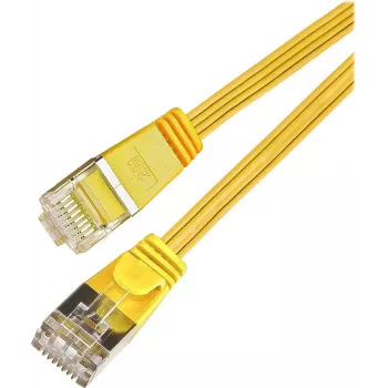 Cabo Patch SLIM Cat.6 STP (PIMF) Wirewin, 0,1 m, amarelo PKW-STP-SLIM-KAT6 0.1 GE