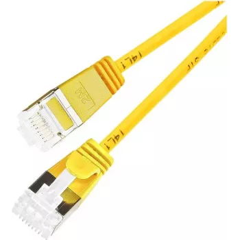 Wirewin PKW-LIGHT-STP-K6A 3.0 GE Cat 6a U/FTP Slim Cabo patch redondo, 3,0 m, amarelo, PoE