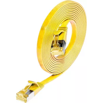 Wirewin cabo patch Ethernet Slim Cat6a U/FTP RJ45 1,5m amarelo PKW-STP-SLIM-K6A 1.5 GE