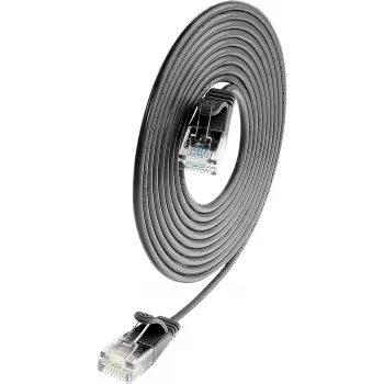 Wirewin PKW-LIGHT-K6 3.0 SW - Cabo de rede Slim-Light Cat.6, U/UTP, 3,0 m, preto