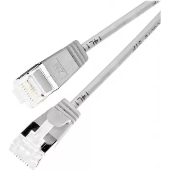 Wirewin PKW-LIGHT-STP-K6A 0.5 Cabo de rede Cat 6a U/FTP Slim Round, 0,5 m, cinzento, PoE