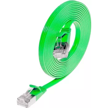 Wirewin SLIM S6 1.5 GN - cabo de rede Cat.6 Slim, STP (PIMF), 1,5 m, verde PKW-STP-SLIM-KAT6 1.5 GN