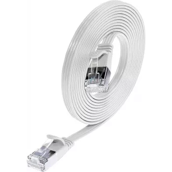 Cabo Patch Ethernet Slim Cat.6 STP PIMF Wirewin SLIM S6 1,5m branco PKW-STP-SLIM-KAT6 1.5 WS