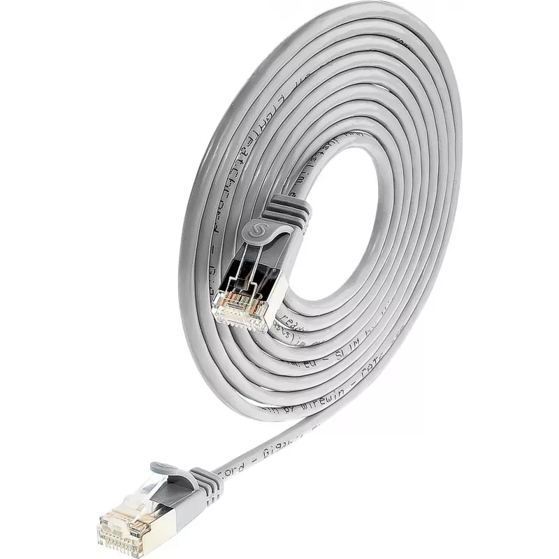 Cabo de rede Wirewin SLIM SL6 7,5 m Cat.6 Slim-Light U/FTP, cinzento (PKW-LIGHT-STP-K6 7.5)