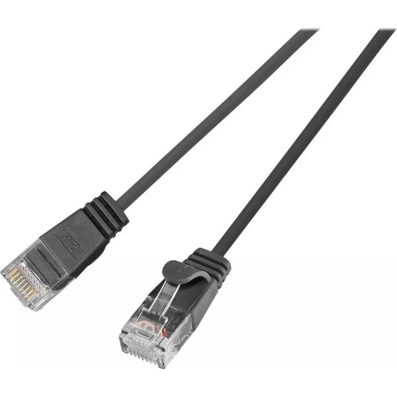 Wirewin SLIM UL6 10 SW - cabo de rede SLIM-Light Cat.6, U/UTP, 10 m, preto PKW-LIGHT-K6 10.0 SW
