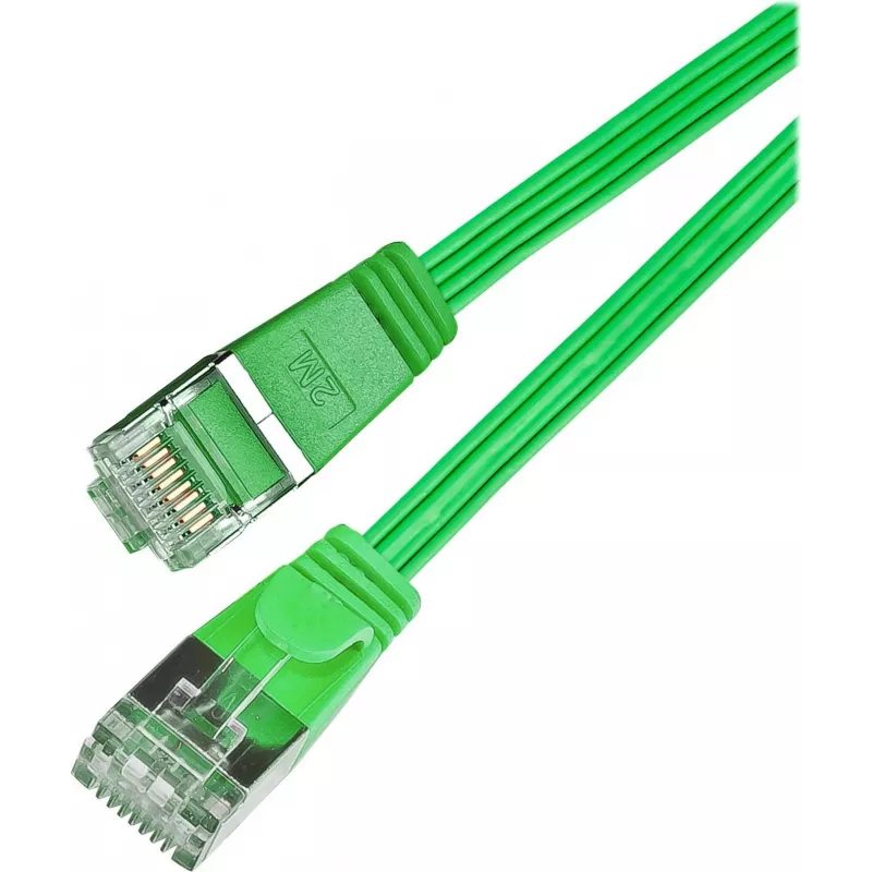Wirewin Triotronik PKW-STP-SLIM-KAT6 1.0 GN Cat6 U/FTP Slim Cabo patch, RJ-45 macho para macho, 1 m, verde