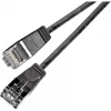 Cabo de rede blindado Cat6 Wirewin Triotronik PKW-LIGHT-STP-K6 0,15 SW, ficha RJ45 macho para ficha RJ45 macho, 0,15 m, preto