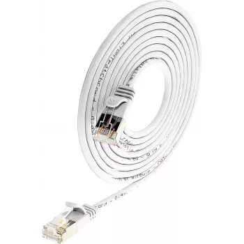 Cabo de rede blindado Cat6 Wirewin Triotronik PKW-LIGHT-STP-K6 2.0 WS, 2 m, branco
