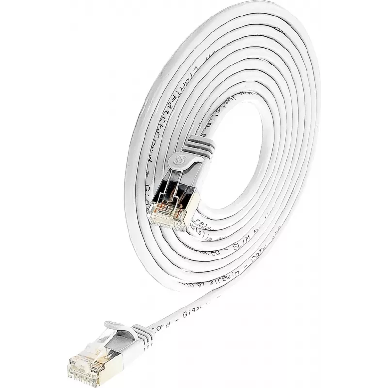 Cabo de rede blindado Cat6 Wirewin Triotronik PKW-LIGHT-STP-K6 2.0 WS, 2 m, branco