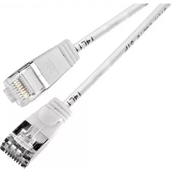 Cabo de rede blindado Cat6 Wirewin Triotronik PKW-LIGHT-STP-K6 2.0 WS, 2 m, branco