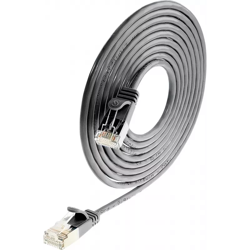 Wirewin Triotronik PKW-LIGHT-STP-K6 3.0 SW Cabo de patch blindado Cat6, 3m, Preto