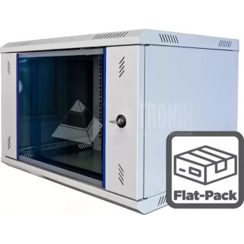 Armário de rack de parede Wirewin WCAB PS2 600X450X6U B FP 6U preto