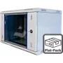 Wirewin WCAB PS2 600X600X4U B FP armário de rack de montagem na parede 4U preto