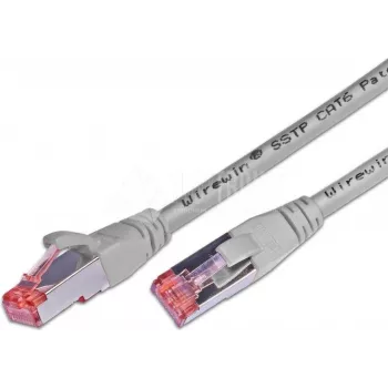 Wirewin CAT6 Cabo de Patch S/FTP LSOH Cinzento 6m RJ45 (PKW-PIMF-KAT6 6.0)