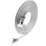 Wirewin cabo de rede Slim Round U/FTP Cat 6a, cinzento, 1,0m, 10 Gbps, PoE, design fino flexível para espaços estreitos (PKW-LIGHT-STP-K6A 1.0)