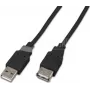 Cabo de extensão USB Wirewin USB A-A MF 1.0 SW USB 2.0, 1 m, preto