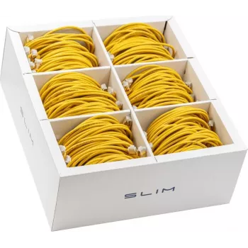 Wirewin Cabo de rede SLIM KAT6A 10 Gigabit Light, 1,5m, U/FTP, Ø 3,8mm, amarelo, pack de 60 KAT6A LIGHT Shielded (SLIM-LS-K6A 1.5 YE 60)
