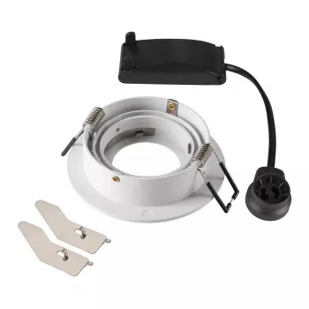 Foco de encastrar SLV NEW TRIA 75 redondo GU10 máx. 10W branco 75mm