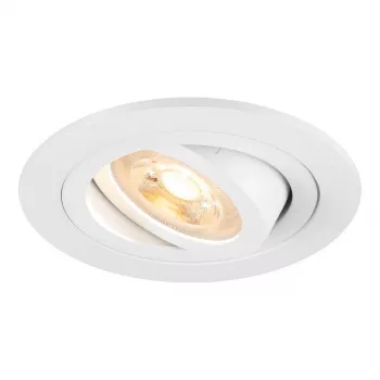 Foco de encastrar SLV NEW TRIA 75 redondo GU10 máx. 10W branco 75mm