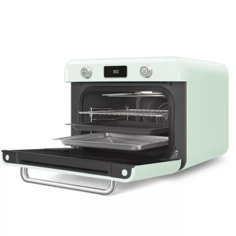 Smeg COF01PGEU Mini-forno Vintage, Verde Pastel
