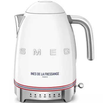 Chaleira Smeg KLF04IDFEU 1,7 L, branca, Ines de la Fressange