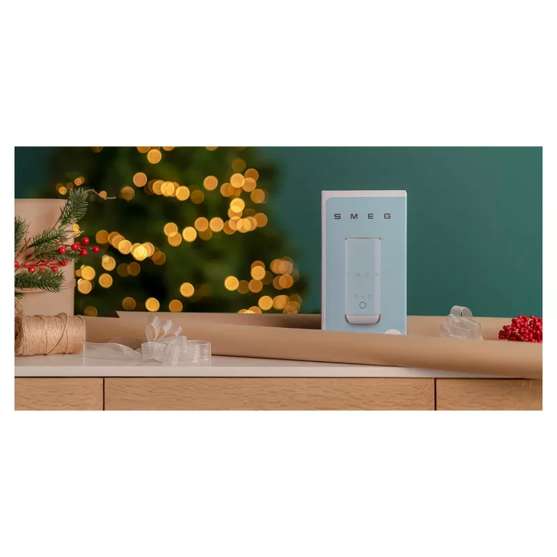 Smeg MFF02PGEU Espumador e aquecedor de leite automático, verde pastel, 500 W