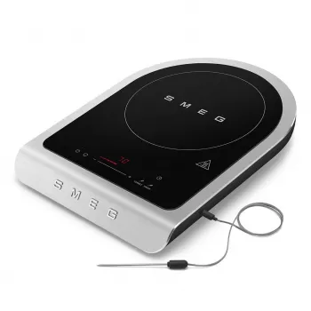 Placa de indução portátil Smeg PIC01BLMEU, 1 zona, controlo tátil, preto
