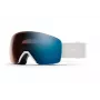 Óculos de esqui Smith Skyline com lente ChromaPop Photochromic, armação White Vapor e lente Blue Sensor Mirror