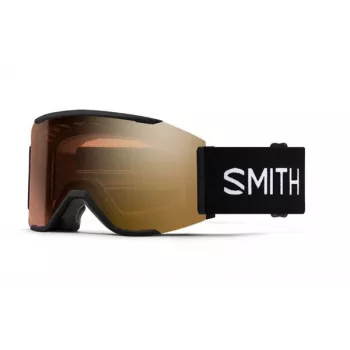 Óculos de esqui Smith Squad Mag - preto com lentes ChromaPop Pro Gold Mirror e Storm Rose Flash