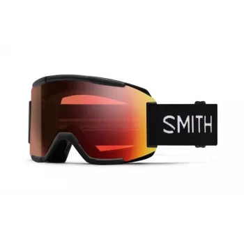 Smith Squad óculos de esqui – Chromapop Sun Red Mirror, preto/vermelho