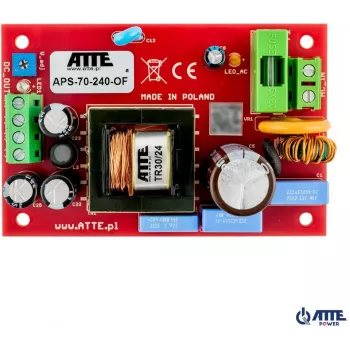 Fonte de alimentação SMPS 24V 3A 72W ATTE APS-70-240-OF