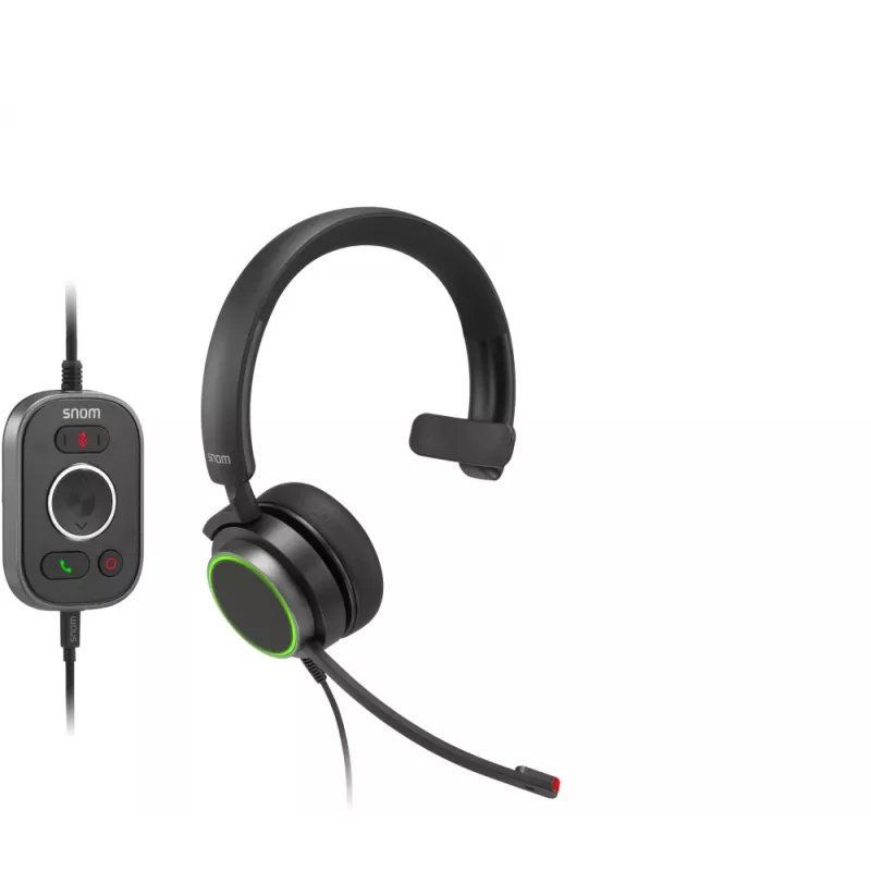 Snom A330M Auscultador com fio on-ear mono com microfone com cancelamento de ruído