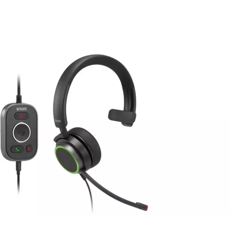 Snom A330M Auscultador com fio on-ear mono com microfone com cancelamento de ruído
