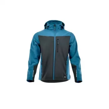 SOFTSHELL COMFORT L Casaco softshell - preto/cinzento, tamanho L, repelente à água 8000mm, respirável, corta-vento, 3 bolsos