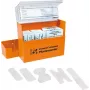 Söhngen Aluderm Dispensador de pensos, para montagem na parede, 60 tiras de penso elásticas, laranja 1009910
