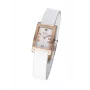 SOL WATCH WOMAN 10011/3 23mm quartzo analógico caixa em aço inoxidável bracelete em pele mostrador branco bracelete preto