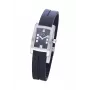 Relógio de quartzo analógico SOL Woman 10011/4 23mm caixa em aço inoxidável bracelete de pele preta